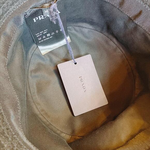 PRADA logo appliqued wool felt bucket hat M main image 6